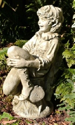 Pip fairy stone statue garden ornament by Fiona Jane Scott